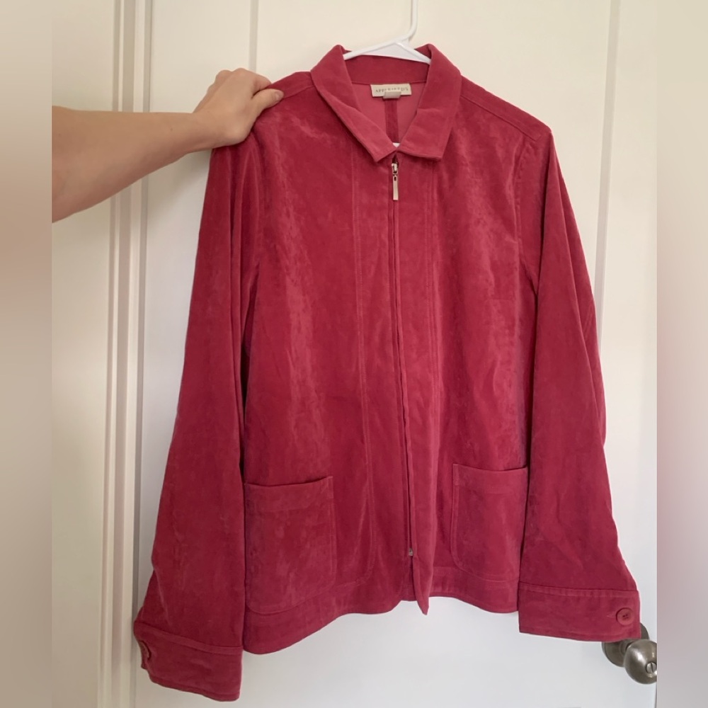 Vintage Pink Suede Blazer